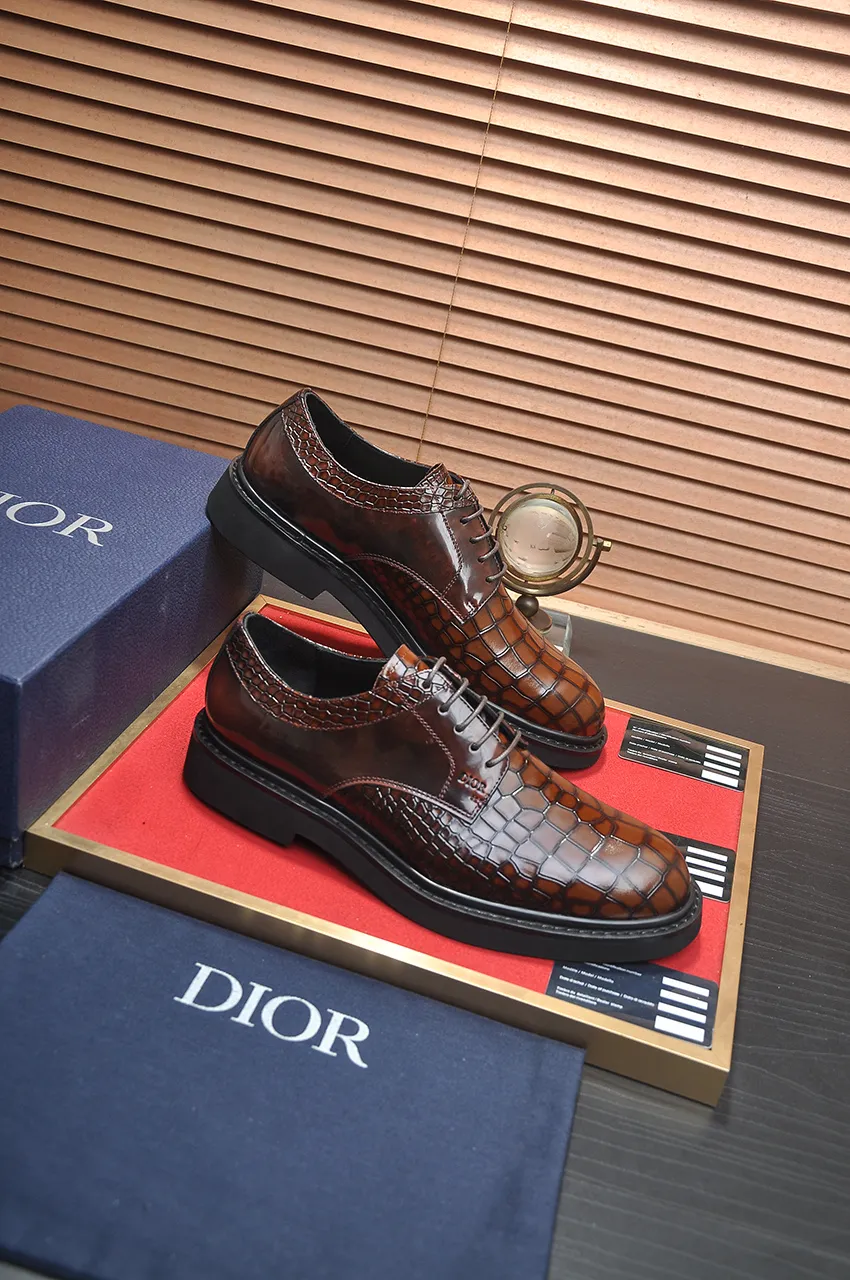 Men's shoes 💰780💶[Dior] (water-dyed cowhide lining) Dior original 1:1 high-quality factory, imported original materials, imported raw cowhide, water-dyed cowhide lining, original TPU outsole, code number: 39-44 (38 45 custom-made, non-refundable)